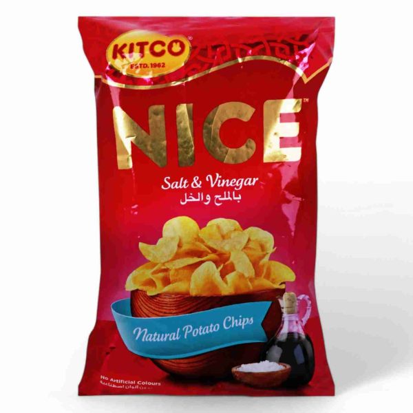 NICE POTATO CHIPS 80 GM SALT & VINEGAR