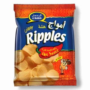 AL MUDHISH CRISPY RIPPLES 75 GM HOT SAUCE
