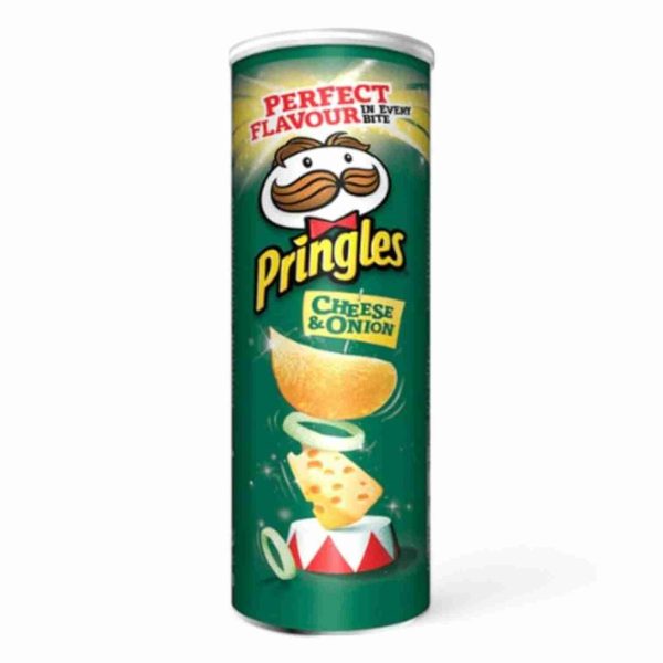 PRINGLES CHIPS 165 GM CHEESE&ONION