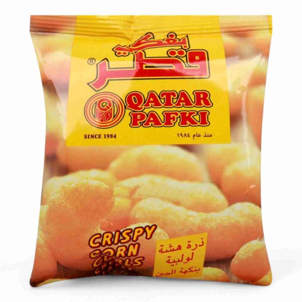 QATAR PAFKI CRISPY CORN CURLS CHEES FLVR 15 GM