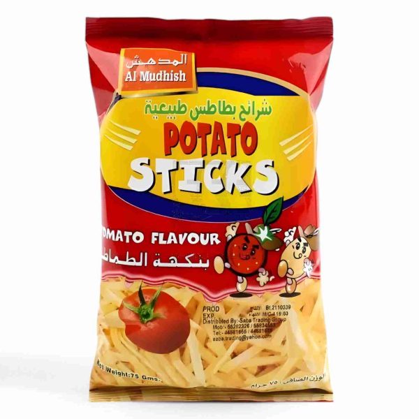 AL MUDHISH STCKS POTATO CHIPS 75GM TOMATO FLAVOU