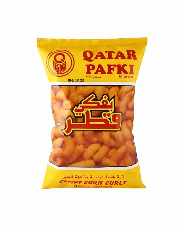 QATAR PAFKI CRISPY CORN CULRLS CHEESE 80GM