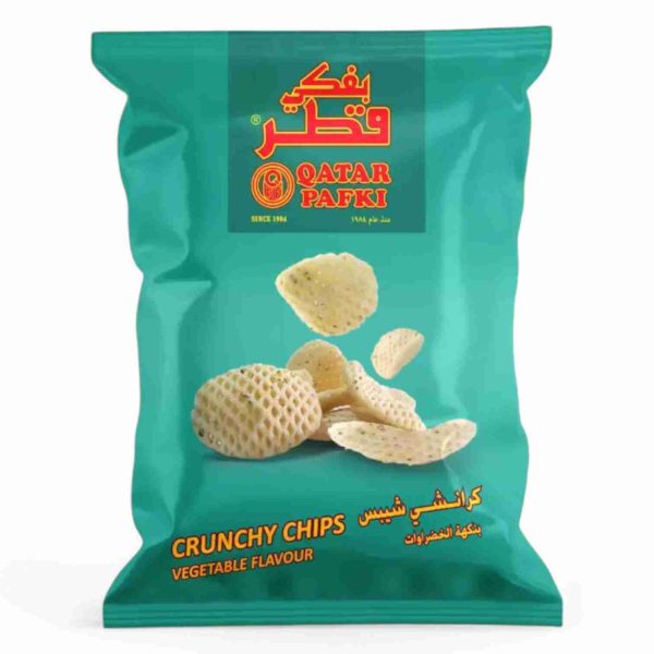 QATAR PAFKI CRUNCHY CHIPS VEGETABLE FLAVOUR 55 GM