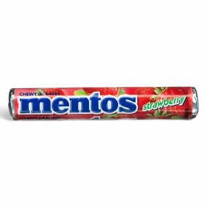 MENTOS CHEWY DRAGEES 29GM STRAWBERRY