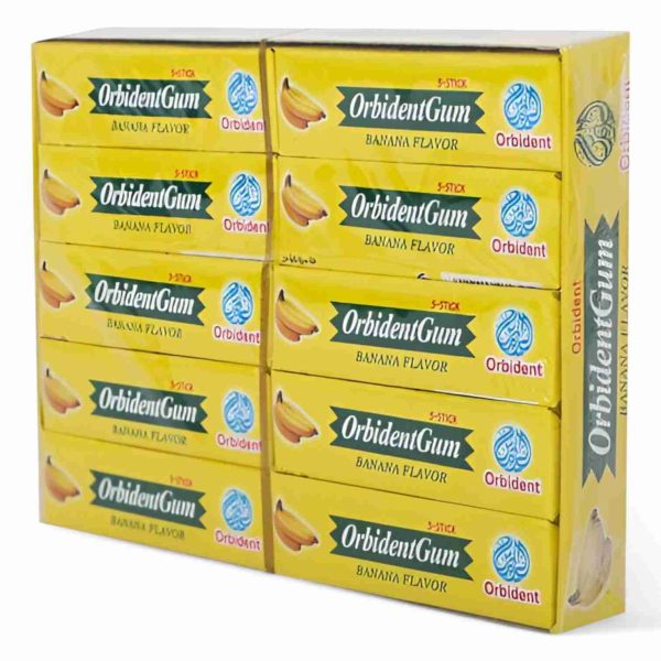 ORBIDENT CHEWING GUM BANANA*20PCS