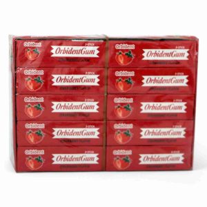 ORBIDENT CHEWING GUM STRAWBERRY*20PCS
