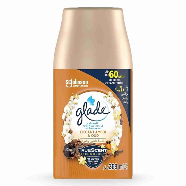 GLADE AUTOMATIC REFILL ELEGANT AMBER & OUD 269ML