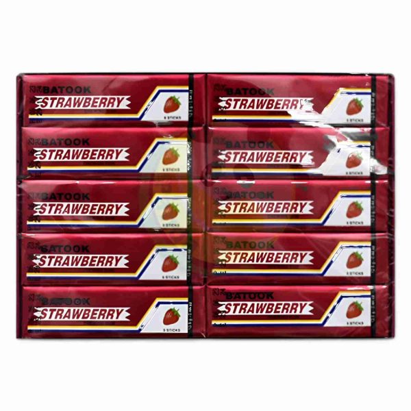 BATOOK CHEWING GUM STRAWBERRY*20 PCS