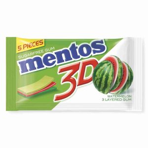 MENTOS 3D GUM 5NOS  WATERMELON