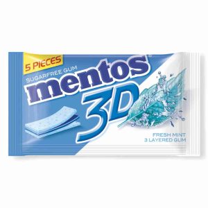 MENTOS 3D GUM 5NOS FRESH MINT