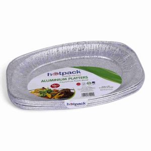 HOTPACK ALUMINIUM OVAL PLATER 22 INCH 50 PCS 65220