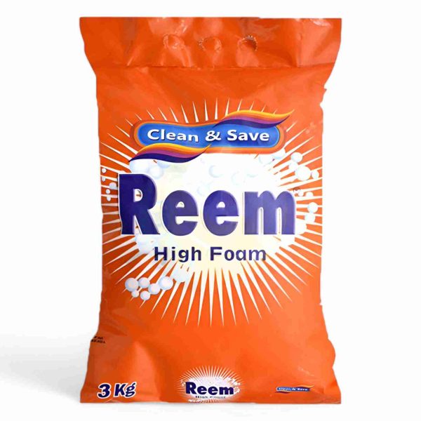 REEM DETERGENT POWDER HIGH FOAM 3KG