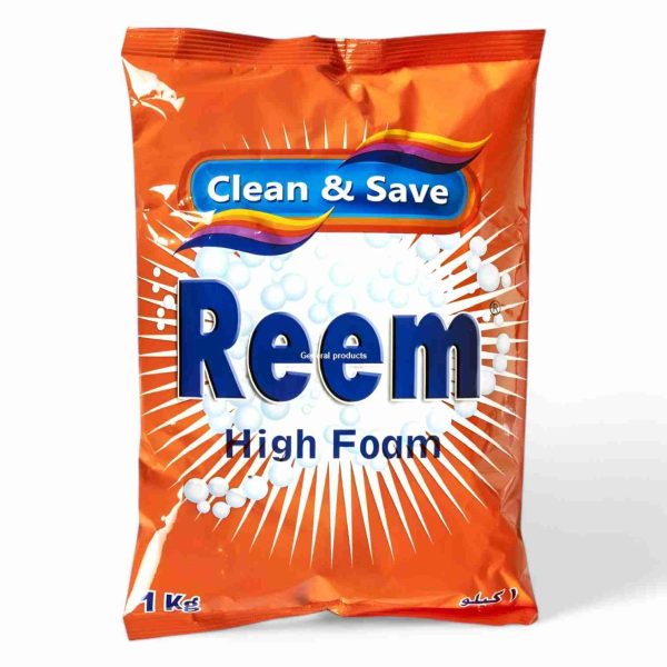 REEM DETERGENT POWDER HIGH FOAM 1 KG POUCH